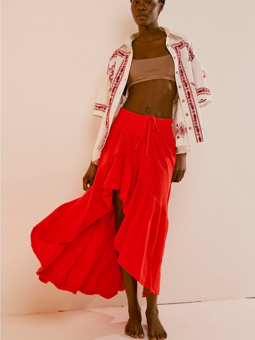 Free People Island Girl Maxi Skirt